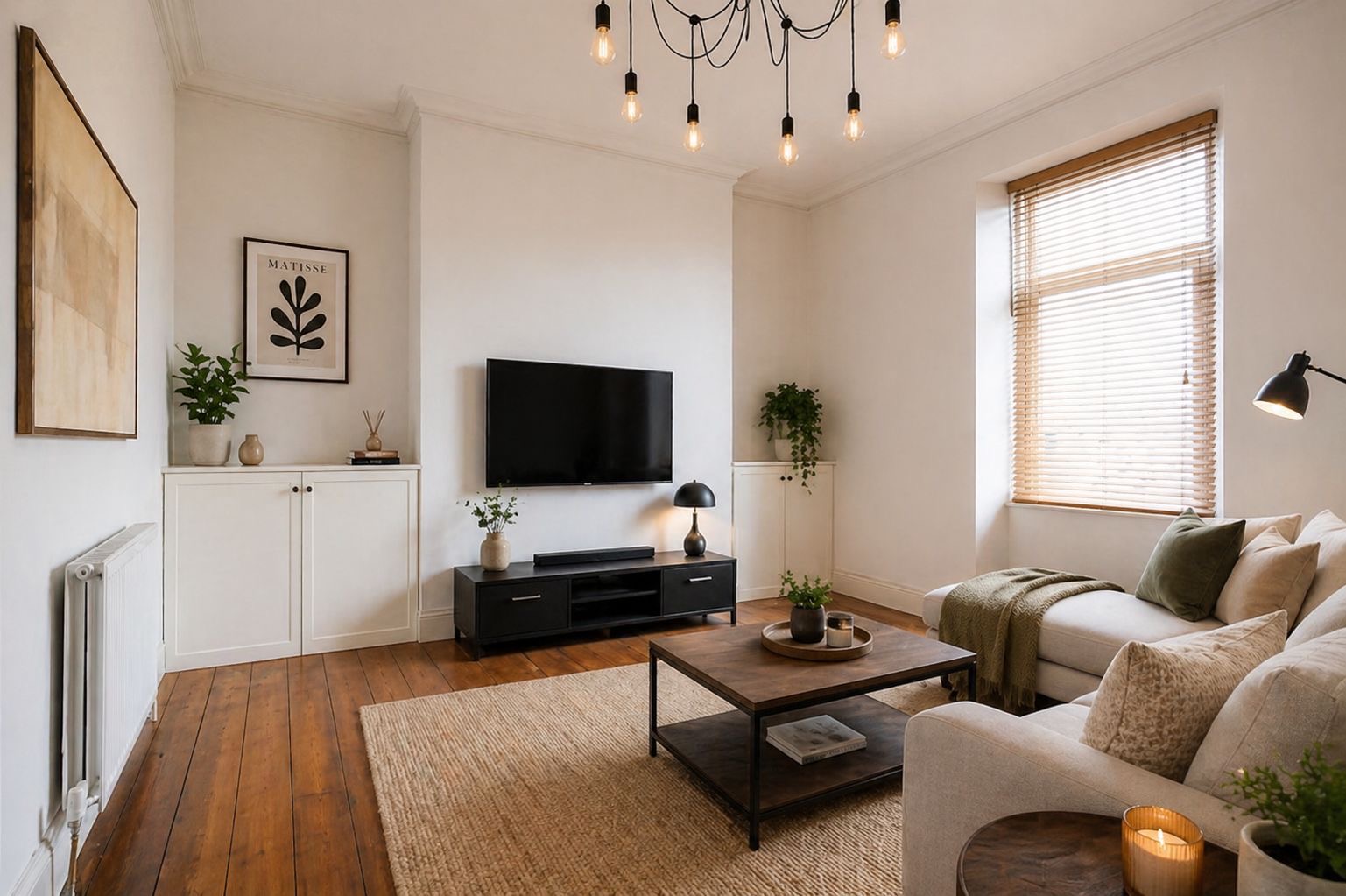 Studio suite with a relaxed lounge setup